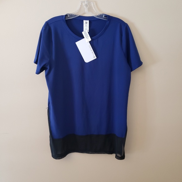 Fabletics shirt beautiful blue/black color block - Picture 6 of 6